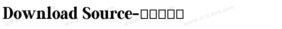 Download Source字体转换
